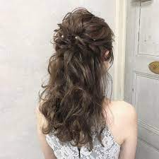 秋冬のお呼ばれヘアに大人気 簡単 可愛いハーフアップアレンジ10選 ウェディング ヘアスタイル 髪型 ハーフアップ 結婚式 ヘアスタイル お呼ばれ ロング