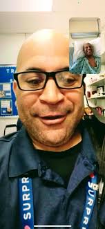 Jeffrey Forrest and his wife, Tiffany take a lap around the bone marrow  transplant unit that he'll call home for about the next month. Next week  Jeffrey is scheduled to get a