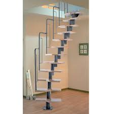If you have a very narrow curved stairs there's really only one stairlift available from a german manufacturer who offer a very clever technical solution. The Graz Modular Spacesaver Staircase