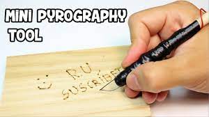 How To Make A Mini Pyrography Pen Woodburning Tool Youtube Wood Burning Tool Wood Burning Crafts Pyrography
