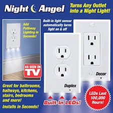 Night Angel Duplex Led Outlet Cover Collections Etc