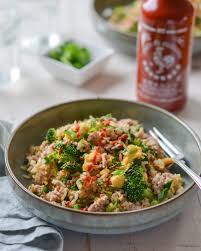 Thai Pork Fried Rice Once Upon A Chef Recipe Ground Pork Recipes Pork Fried Rice Pork Ribs