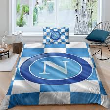 EFEMIR Napoli FC Copripiumino Set Biancheria Da Letto 2 Pz Trapunta  Microfibra Ipoallergenico Per Ragazzi Morbido, Resistente, Traspirante  Single（135x200cm） : Amazon.it: Casa e cucina