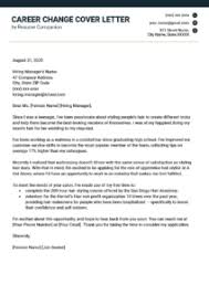 Download the career change cover letter template (compatible with google docs and word online). Career Change Cover Letter Example Resume Companion