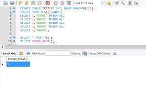 Mysql Found Rows Function For Total Number Of Rows Affected Sql Authority With Pinal Dave