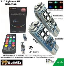 Led alis smart rgb 60 cm ( remote ): Jual Lampu Led T10 Rgb Rf Wireless New Smd 3535 10 Led Remote Control Bullaes I Lampu Senja T10 Rgb I Lampu Led T10 5 Watt I T10 Led Rgb Smd 3535