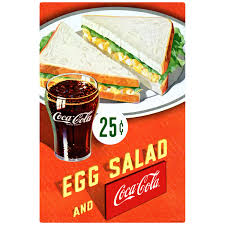 coca cola egg salad sandwich diner