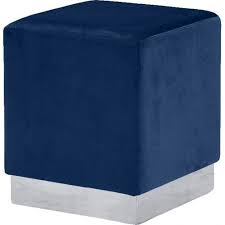 We did not find results for: Blue Square Velvet Ottoman Footstool Silver Base Velvet Ottoman Ottoman Footstool Meridian Furniture