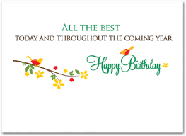 Business greeting cards featuring five different birthday cards. Business Birthday Cards Employee Birthday Cards