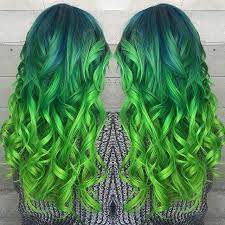 Latest Green Hairstyles These 23 Shades Of Green Hairs You Cant Resist Hair Styles Green Hair Light Hair Color