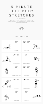 The best cool down exercises are static stretches. 5 Minute Full Body Cool Down Exercises