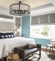 Teal blue feature wall bedroom. Jrl Interiors The Benjamin Moore Color Of The Year 2021