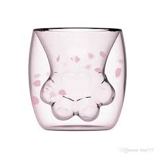 Cat glass milk tea mugs fashion clear office coffee mug cups water cup 3 pattern. 2021 2019 Starbucks Limited Eeition Cat Foot Cup Wholesale Starbucks Cat Paw Mug Cat Claw Coffee Mug Toys Sakura 6oz Pink Double Wall Glass Mug From Fine777 4 98 Dhgate Com