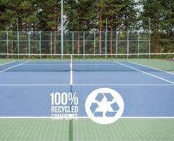 Buy a folding tennis net measure off the bay for a couple of bucks. Bergo Eco Tennis Environmentally Friendly Tennis Court From Bergo Flooring