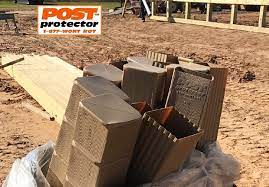 Speed, affordability, and strength of a direct burial post while wood destroying organism have no post access hdpe lightweight, flexible and strong; Post Protector 6x6 Fence Post Installation Cedar Fence Posts Post Frame Building