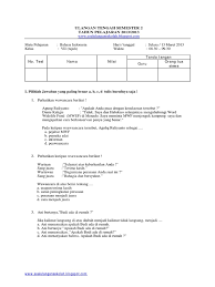 Soal bahasa indonesia kelas 7 semester 2 pdf. Soal Uts Bahasa Indo Kelas Vii Semester Genap Pdf
