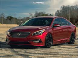 Get affordable hyundai sonata wheels you deserve. 2015 Hyundai Sonata Eco With 18x8 5 Enkei T6s And Lexani 245x40 On Coilovers 1449089 Fitment Industries