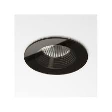 In a smaller bathroom this could be a single light fixture, whereas a larger room would benefit from a dozen downlights. Astro 1254010 Vetro Single Light Led Round Fire Rated Recessed Bathroom Downlight In Black Finish Dimmable Castlegate Lights