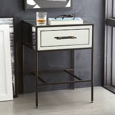 Mirrored Nightstand Bedroom Night Stands Mirrored Nightstand Dresser Decor