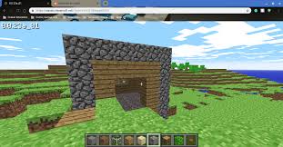 The sky and certain blocks. I Built A House In Minecraft Classic On A Chromebook R Minecraft