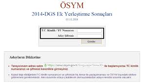 Sinav / terci̇h adi i̇şlem ti̇pi̇ sinavin tari̇hi̇ i̇şlem tari̇hleri̇ durumu; Dgs Sonuclari Sorgulama Esorgulamalar Com