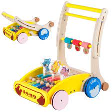 Multifunctional Fold Cute Baby Wooden Walker With Musical Cartoon Animal Height Speed Can Adjust Toddler Carriage Baby Wooden Walker Folding Baby Walkerbaby Walkers With Music Aliexpress
