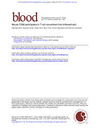Papa moll in der werkstatt. Pdf Mouse Cd99 Participates In T Cell Recruitment Into Inflamed Skin