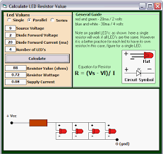 led resistor calculator by kenneth foster from psc cd