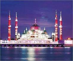 مسجد الكريستال ماليزيا taj mahal mosque around the worlds