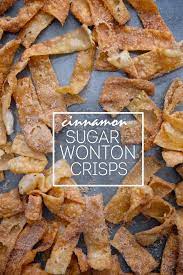 Wonton wrappers filled with a lemon yogurt and fresh fruit, these dessert dumplings are guaranteed to be a hit! Cinnamon Sugar Wonton Crisps Shutterbean