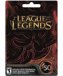 League Of Legends Cards With Email Delivery Mygiftcardsupply