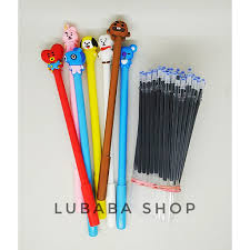 Pulpen Karakter Bulpen Gel Kpop Bts Bt21 Korea Bolpen Bts Bt21 Bolpen Bt 21 Merchandise Bts Shopee Indonesia