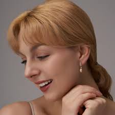 Dainty Freshwater Pearl Earrings With Diamonds,wedding Earrings,earrings  for Bridesmaids,bridal Earrings,bridesmaid Earrings,pearl Jewelry