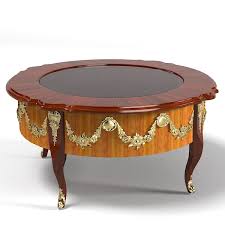 Only 1 available and it's in 1 person's cart. Classic Antique Round Coffee Cocktail Side Table Glass Empire