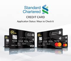 standard chartered credit card status check how to track