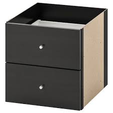 Kallax Einsatz Mit 2 Schubladen Schwarzbraun Ikea Deutschland Kallax Ikea Kallax Shelving Unit Kallax