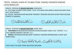 Diasingkan dengan pengasingan yang jelas, samaada kiri dan kanan, depan dan belakang. Page 23 Panduan Tadarus Quran Uhz