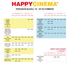 Happy cinema buzău is one of the popular movie theater located in bulevardul unirii nr. Program Happy Cinema BuzÄƒu 16 10 2020 22 10 2020 Stirile Buzaumedia Ro