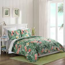 Buy dada bedding bm6118l1 new beige runway 5piece quilt set california king patchwork green price. Bay Isle Home Morse Tropical Parrot Quilt Set Reviews Wayfair