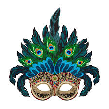 We sell high quality venetian masquerade masks and other high end costume accessories including top hats and fascinators.our masks specifically are made for exotic events such as masquerade balls, mardi gras, weddings, prom and just about any other kind of party of festival. Vector Blue Ornate Venetian Carnival Mask With Colorful Feathers 349421 Vector Art At Vecteezy