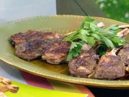 Grilled Lamb Chops With Rosemary Salt And Tapanade Aioli Recipe Grilled Lamb Chops Grilled Lamb Food Network Recipes
