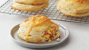 Freezer Friendly Ham And Cheese Breakfast Biscuit Bombs Recipe Pillsbury Com