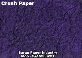 Crush Paper Purple Color Crush Paper Manufacturer From Kalpi