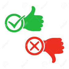 Encuentra y descarga recursos gráficos gratuitos de pulgar arriba. Pulgar Arriba Icono Con Marca De Verificacion Pulgar Abajo Con La Marca De La Cruz Ilustracion Del Vector Me Gusta Y No Me Gustan Los Signos En Diseno Plano Ilustraciones Vectoriales Clip