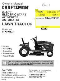 Find sears tractor from a vast selection of lawn mowers, parts & accessories. 944 609800 Manual For Craftsman 42 Lawn Tractor Dr Mower Parts