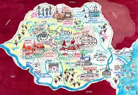 Madalina Andronic Visit Romania Romania Map Illustrated Map