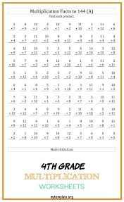 We have tons of fun multiplication activities for you to practice multiplication with grade 2, grade 3, grade 4, grade 5, and grade 6 students! 9 4th Grade Multiplication Worksheets Free Templates