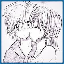 Resultado De Imagen Para Dibujos A Lapiz De Amor Anime Faciles Anime Facil De Dibujar Dibujos Amor Para Dibujar