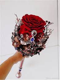 Maybe you would like to learn more about one of these? Downton Handmade Wedding Bridal Bouquets Sceptre Crystal Rhinestone Luxury Rose Flower Bouquet Wedding Decors Groom Brooch Gothic Wedding From Downtonshop 28 15 Dhgate Com