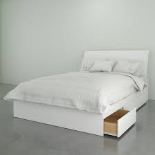 La plupart de nos lits avec rangement sont équipés de tiroirs que l'on peut sortir sur le côté du lit. Lit Rangement 3 Tiroirs Tete De Lit Double Meubles Rd